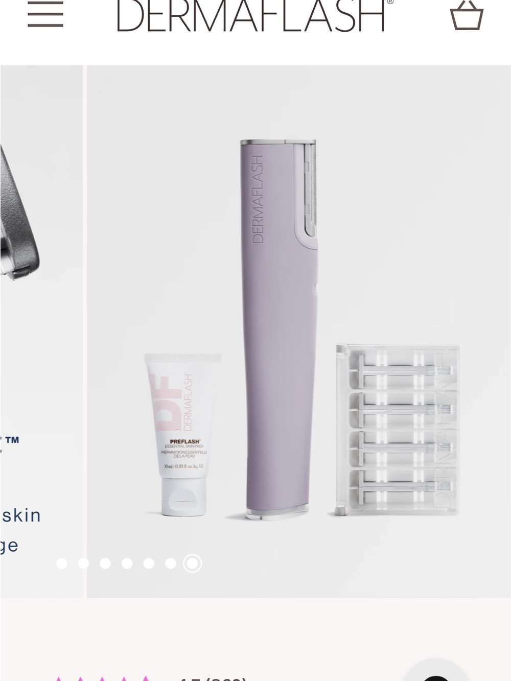 Dermaflash Lavender Facial Exfoliation Device Kit